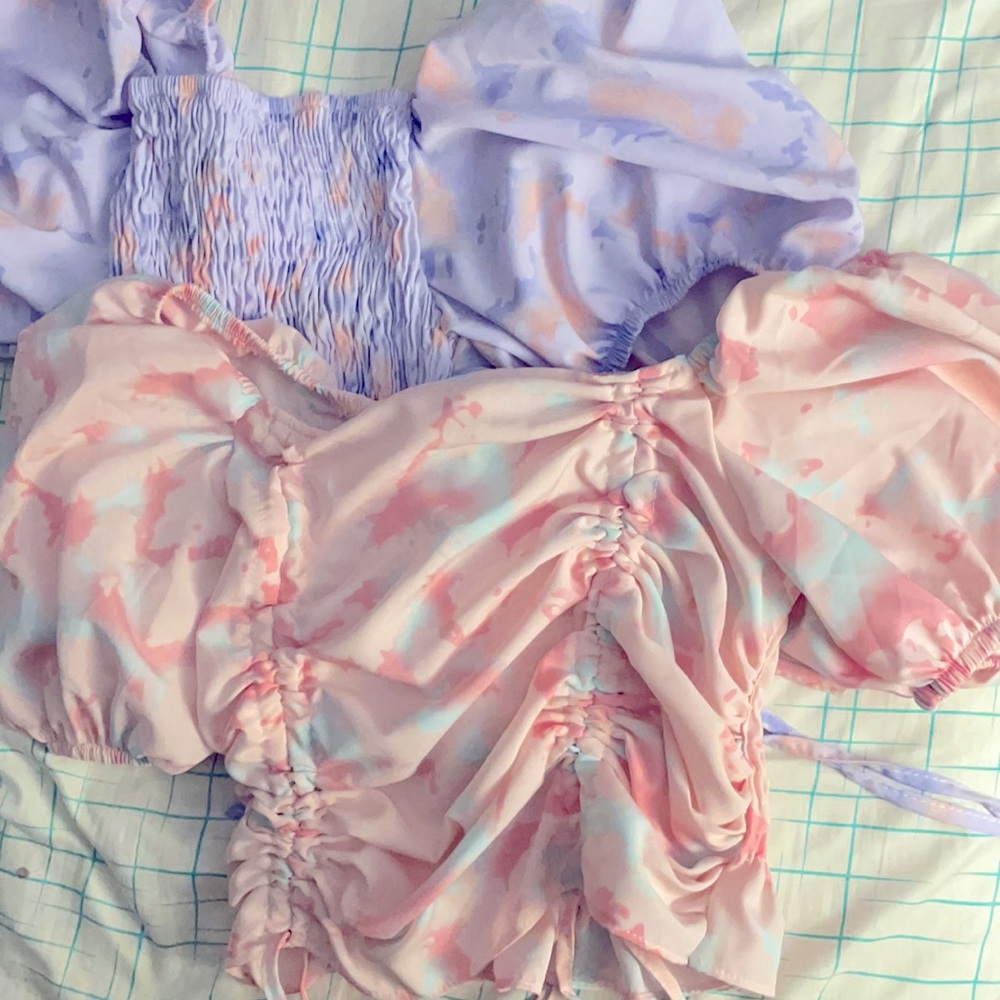 Crop tops pastel watercolor